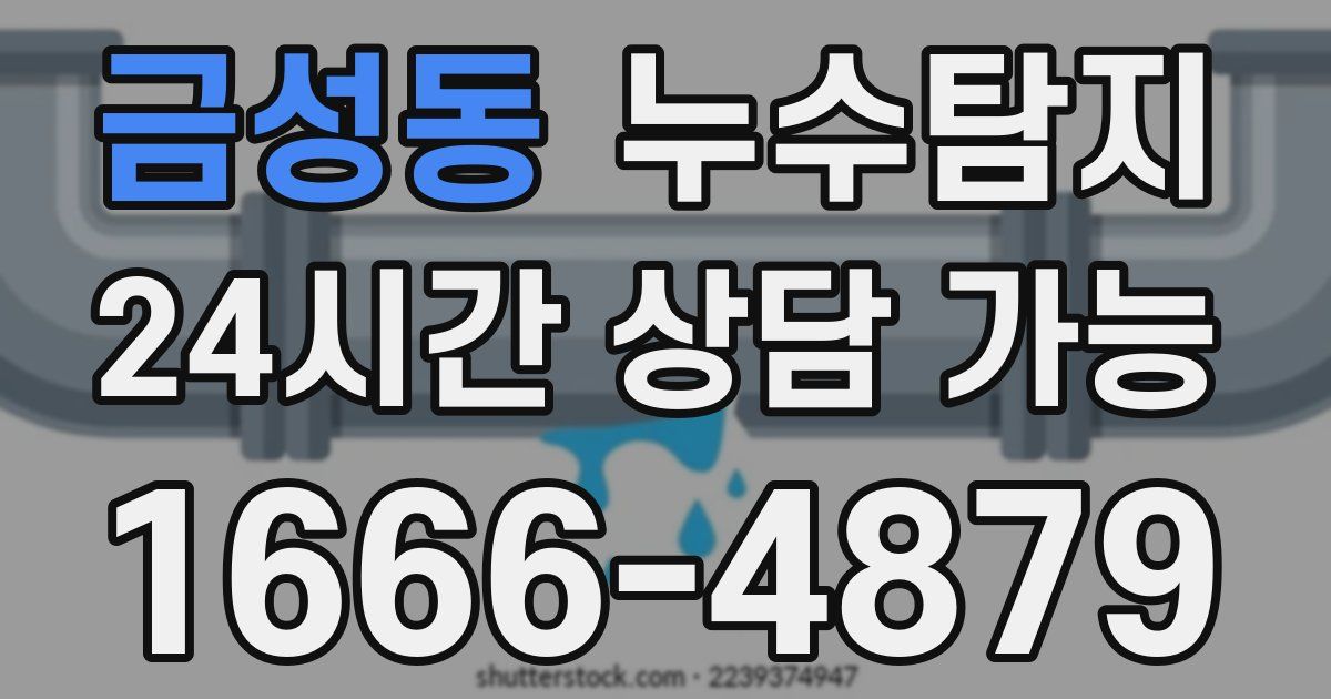 금성동 누수