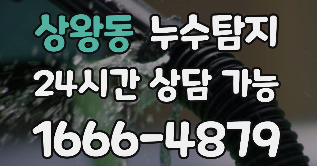 상왕동 누수