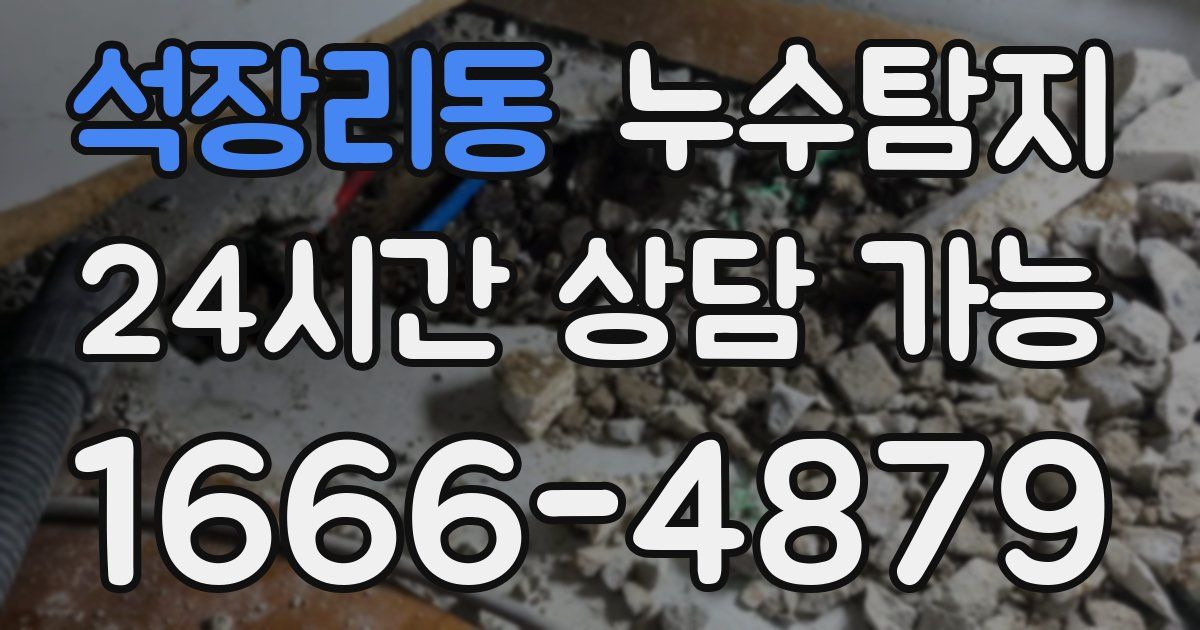 석장리동 누수