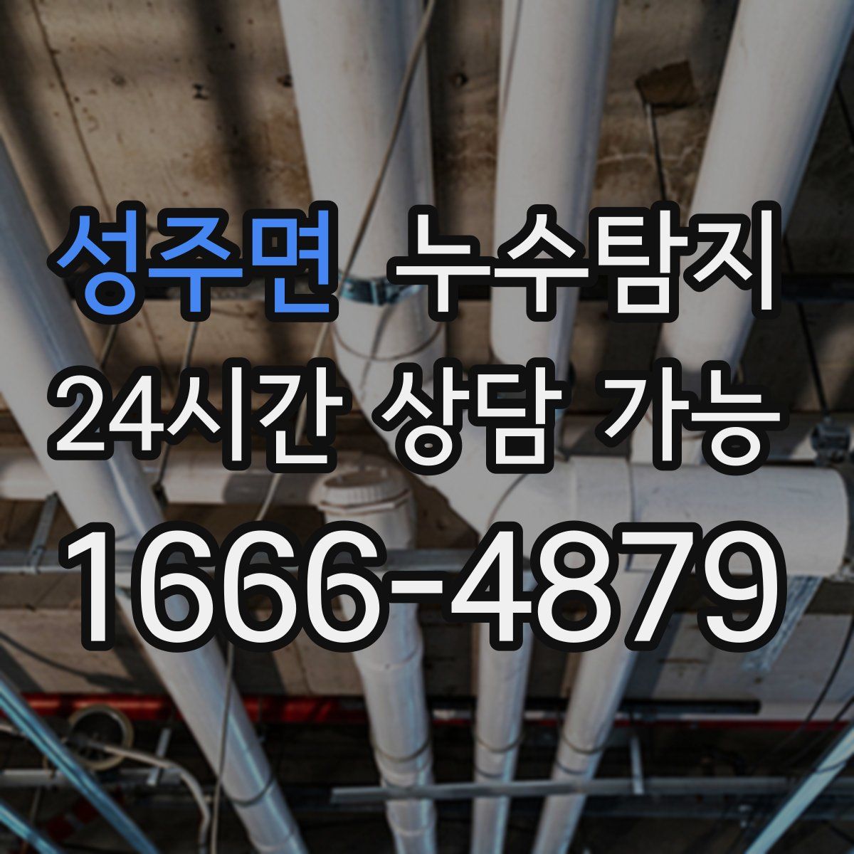 성주면 누수탐지