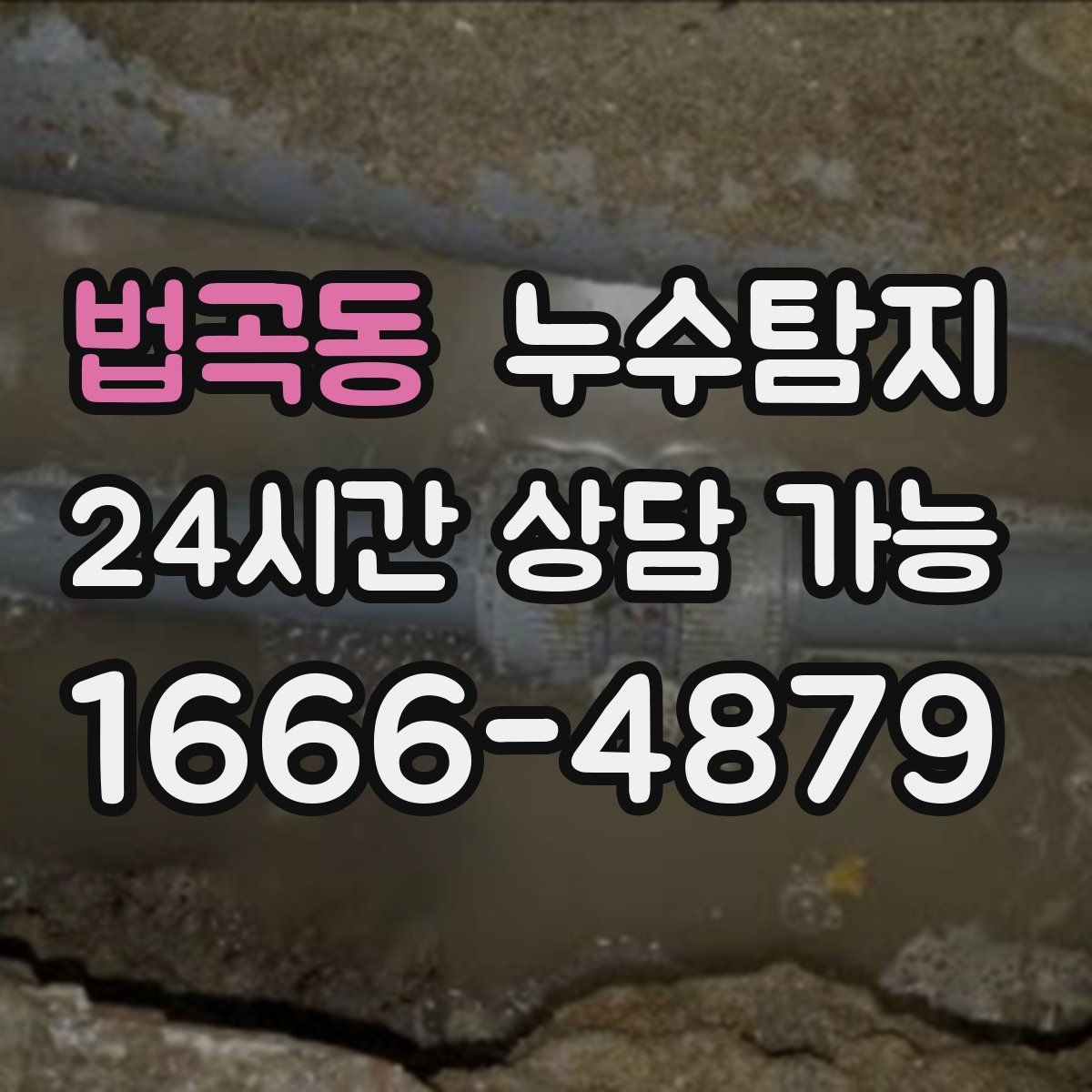 법곡동 누수탐지