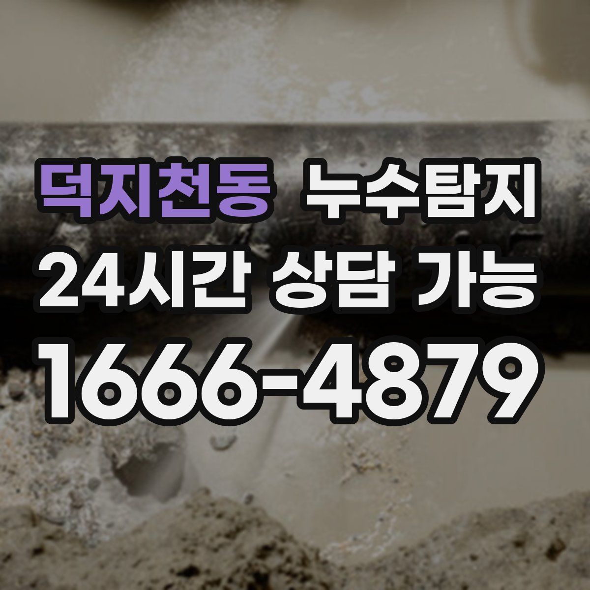 덕지천동 누수탐지