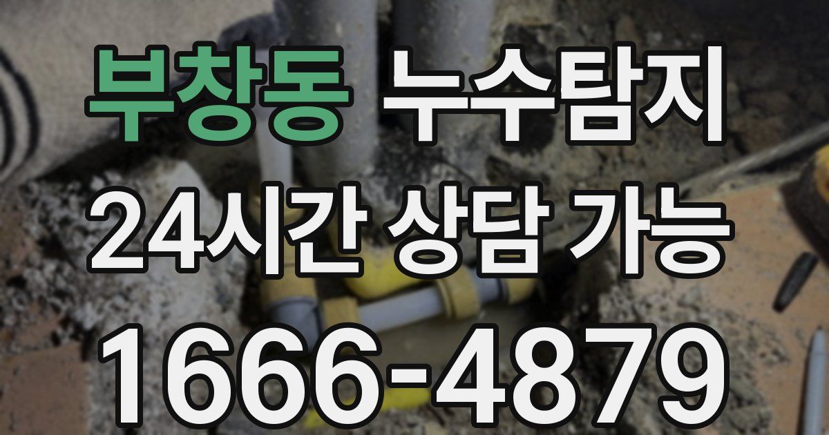 부창동 누수