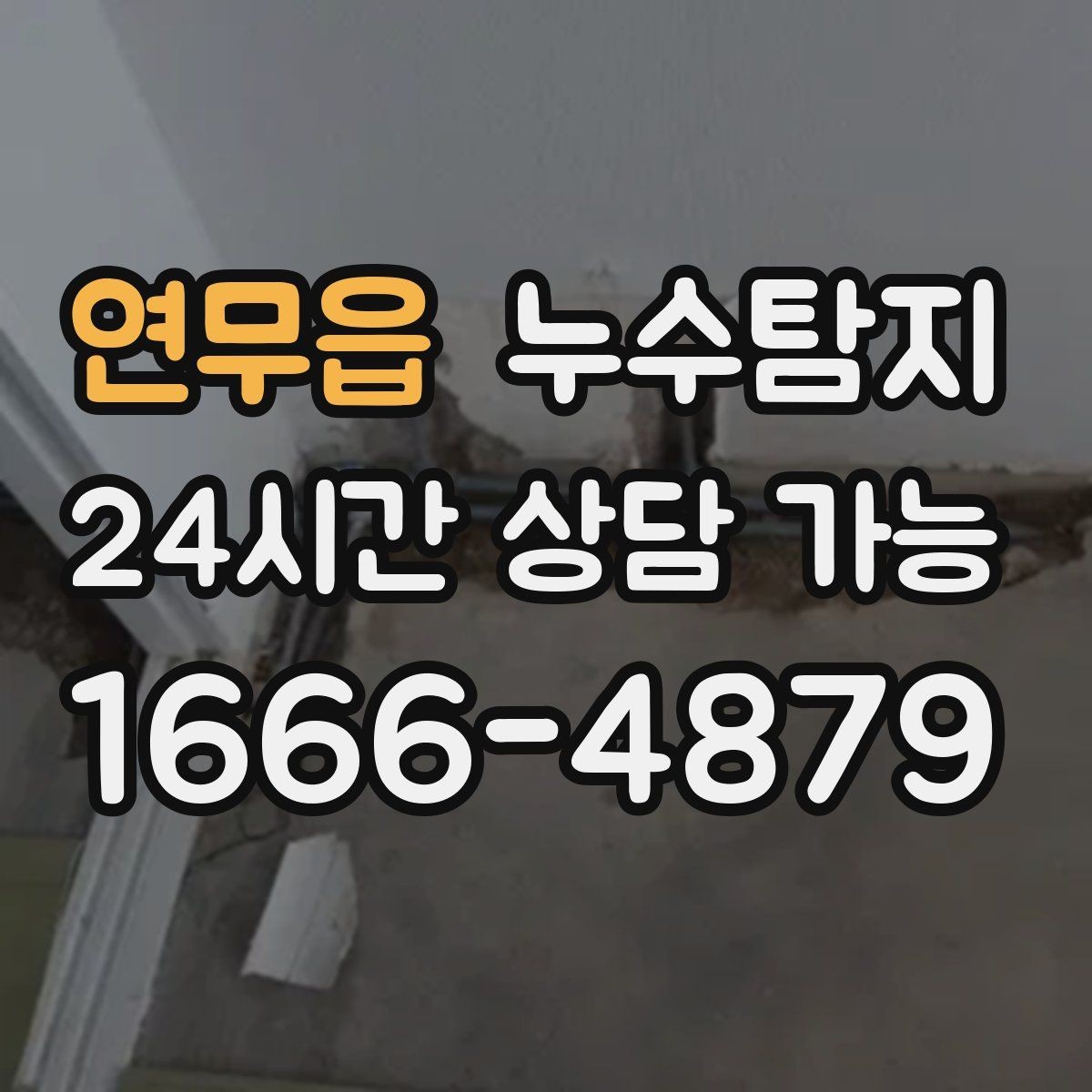 연무읍 누수탐지 보이지 않는 누수를 확실하게