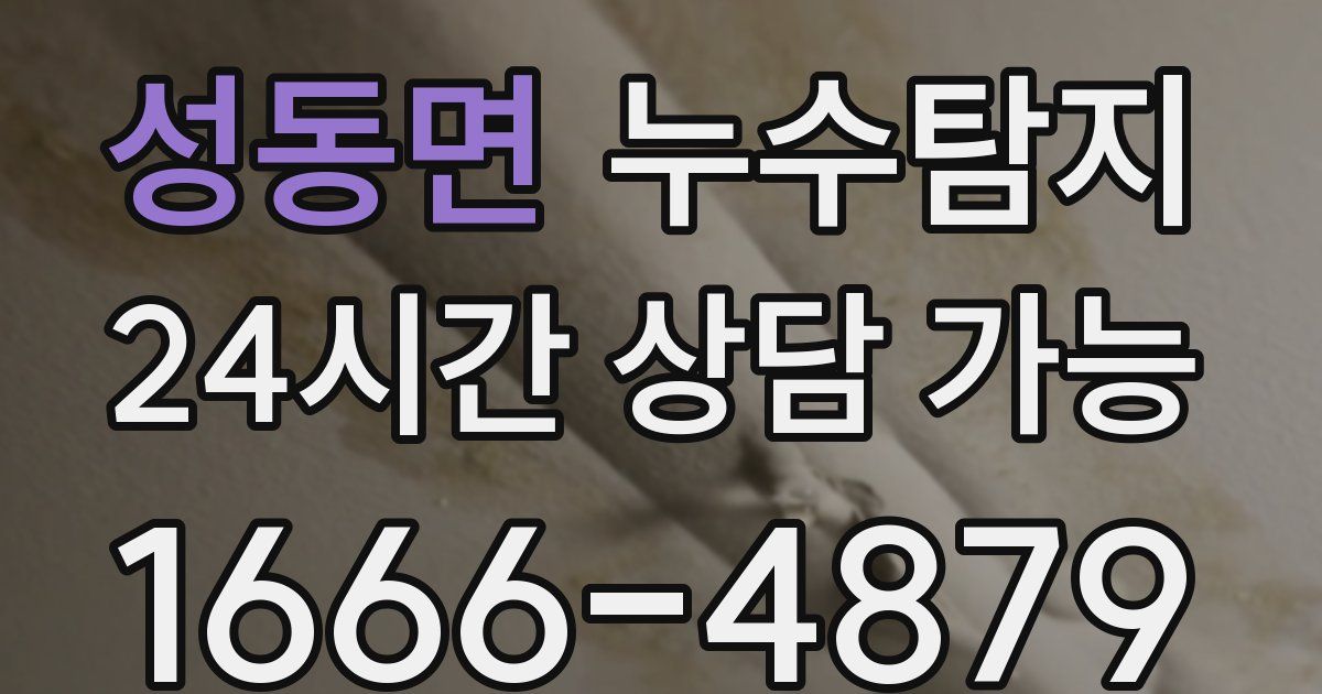 성동면 누수