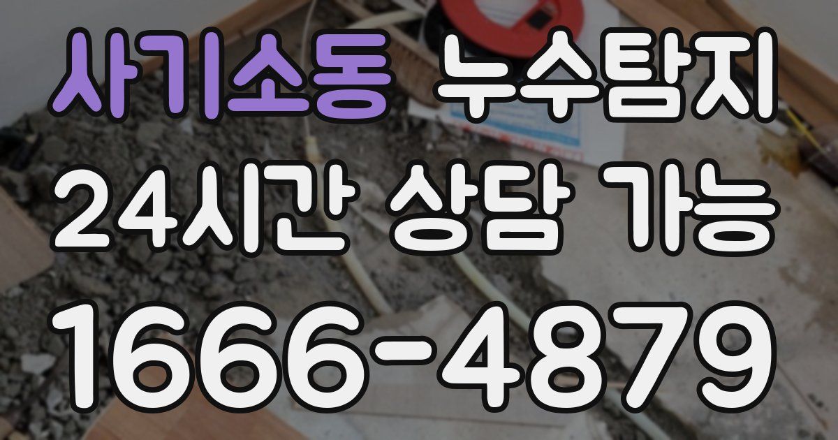 사기소동 누수