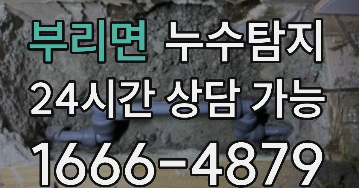 부리면 누수
