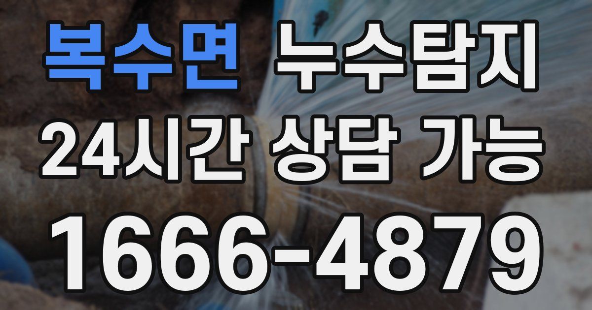 복수면 누수