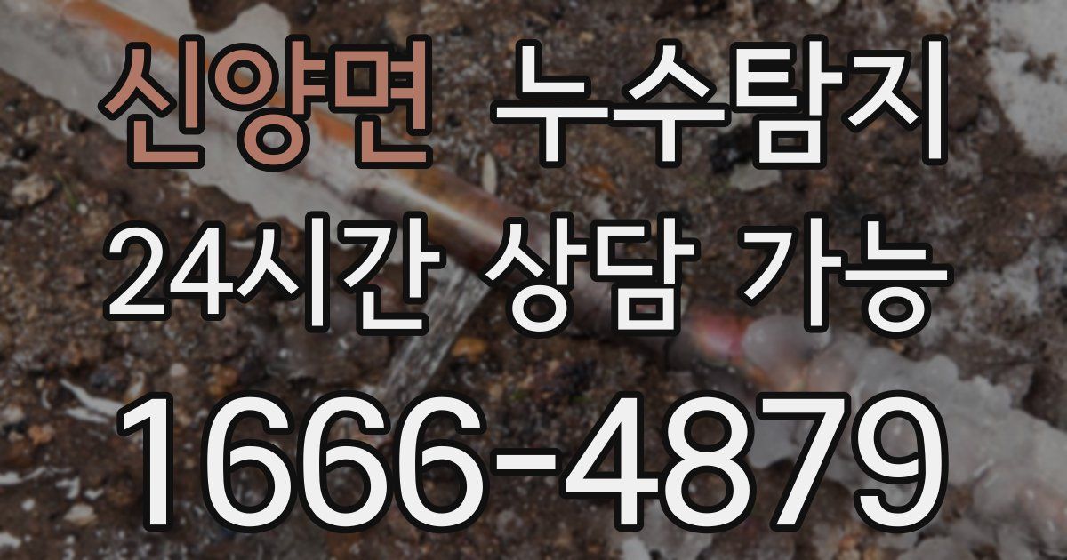 신양면 누수