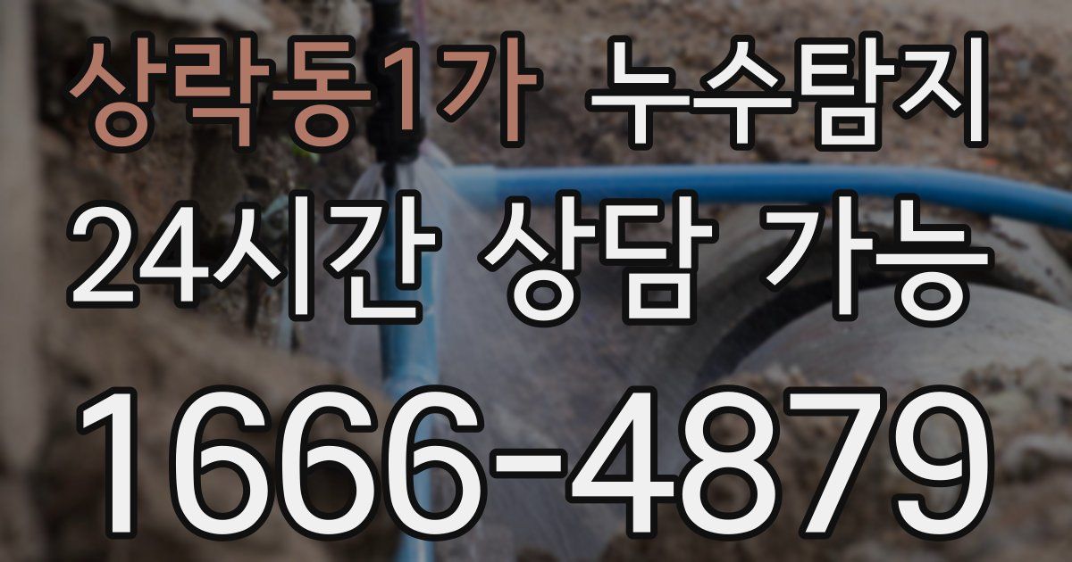 상락동1가 누수