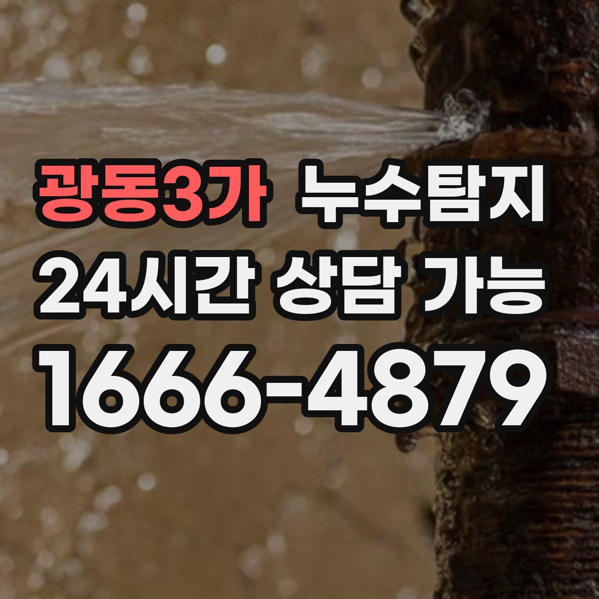 광동3가 누수탐지