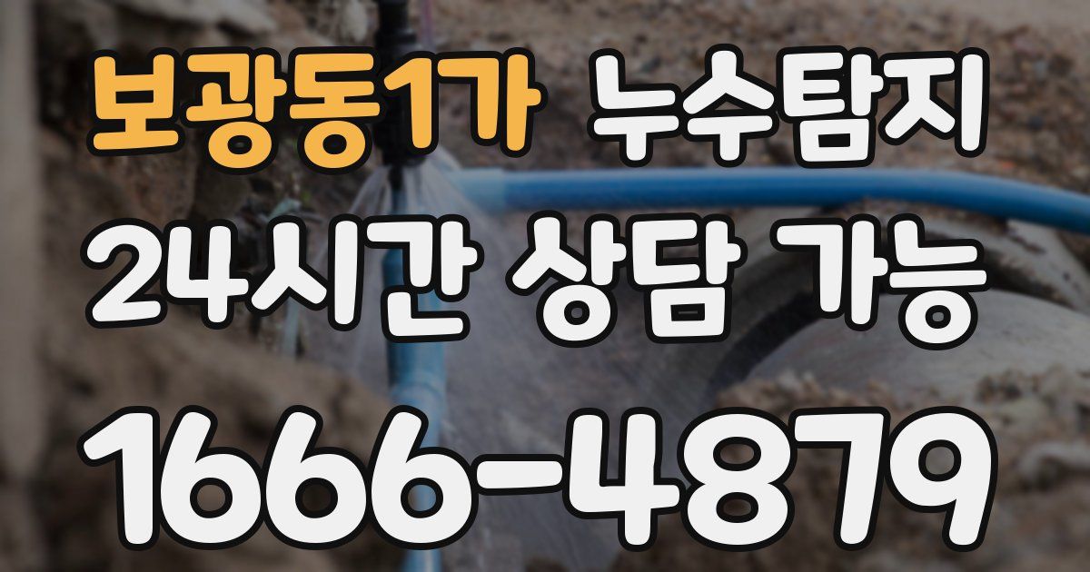 보광동1가 누수