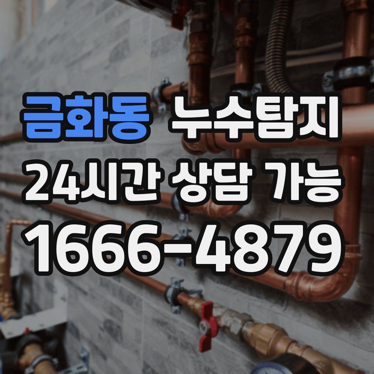 금화동 누수탐지 의심 증상 발생 시