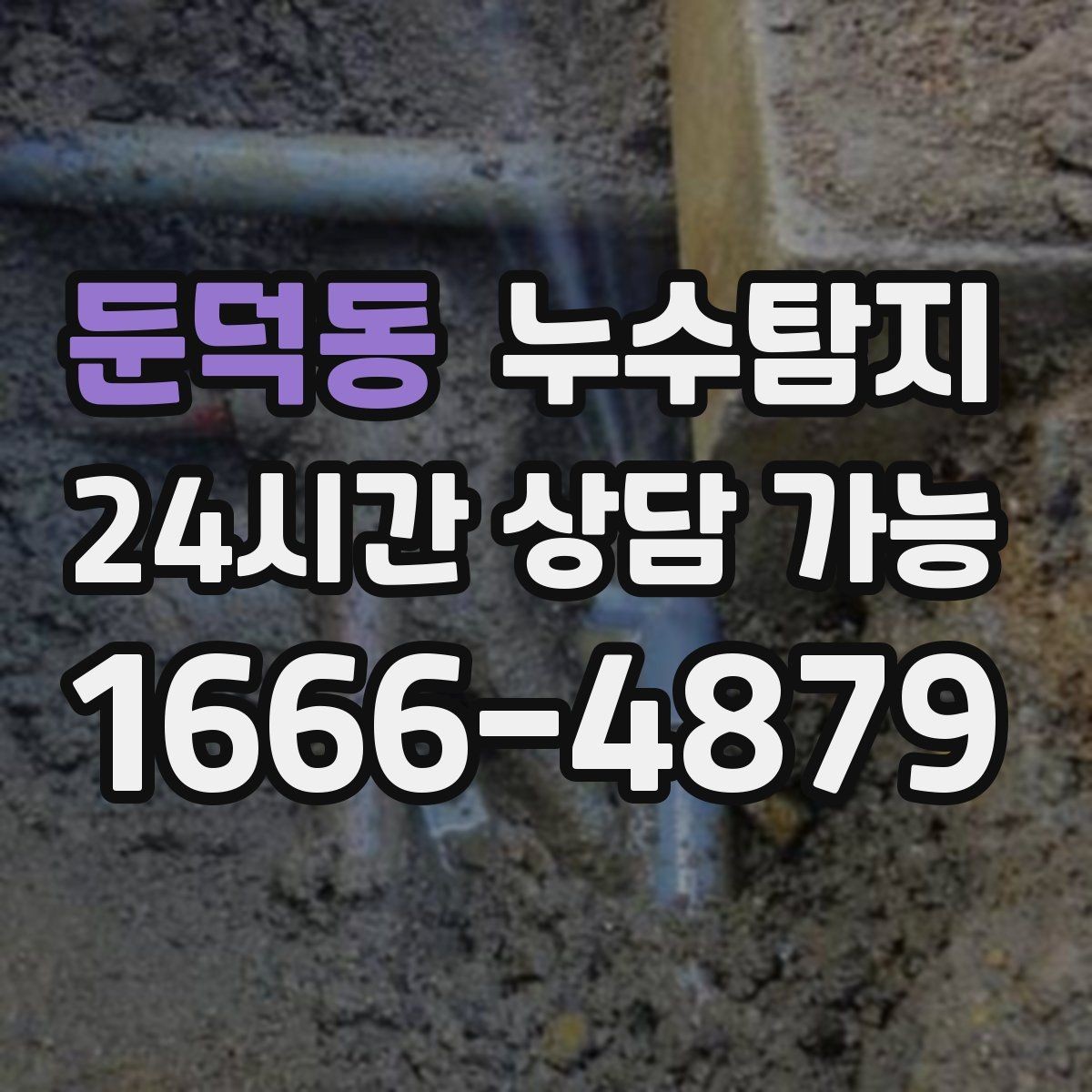 둔덕동 누수탐지 전문 진단 서비스