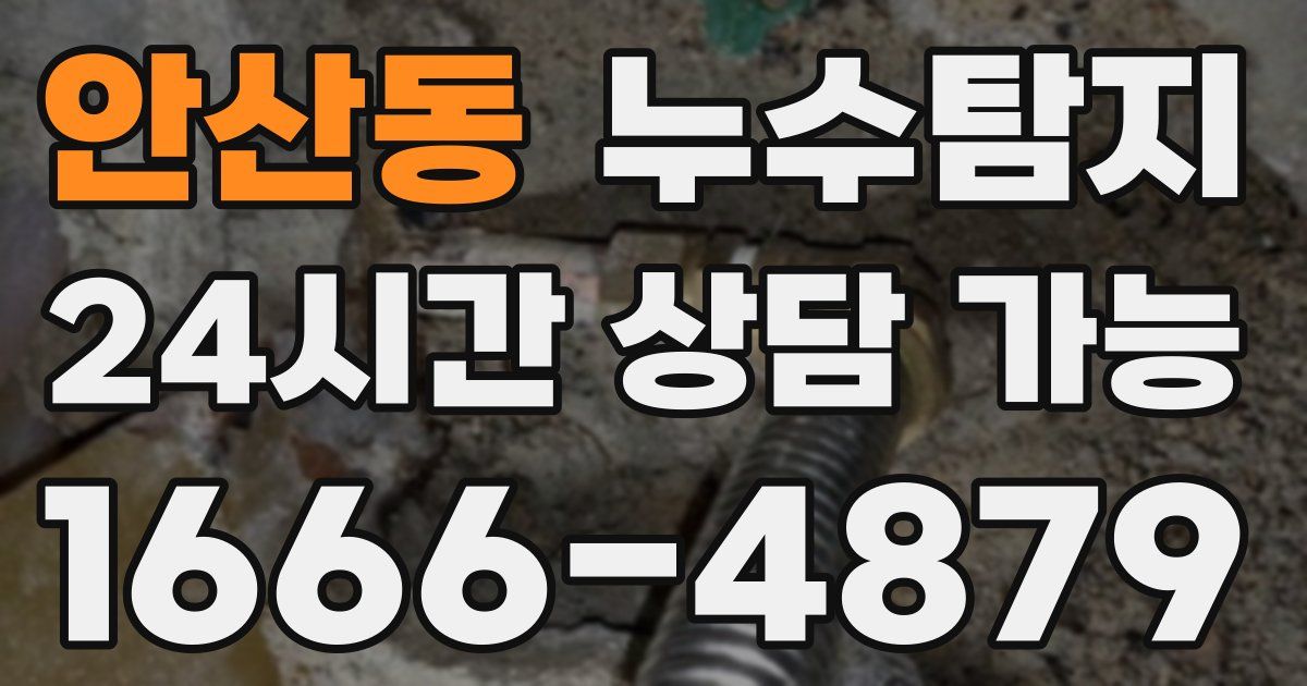 안산동 누수