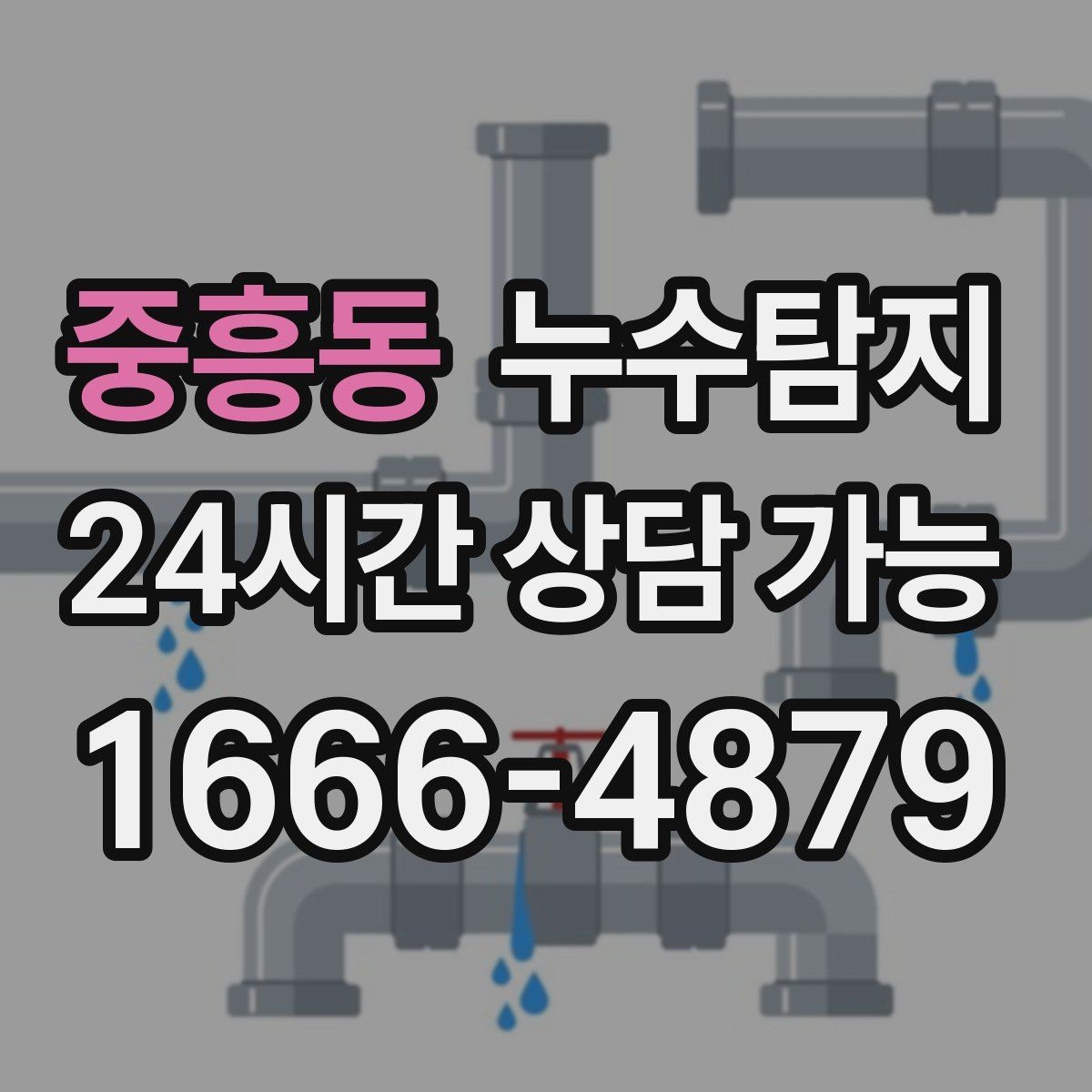 중흥동 누수탐지 증가한 수도요금 원인을 모른다면