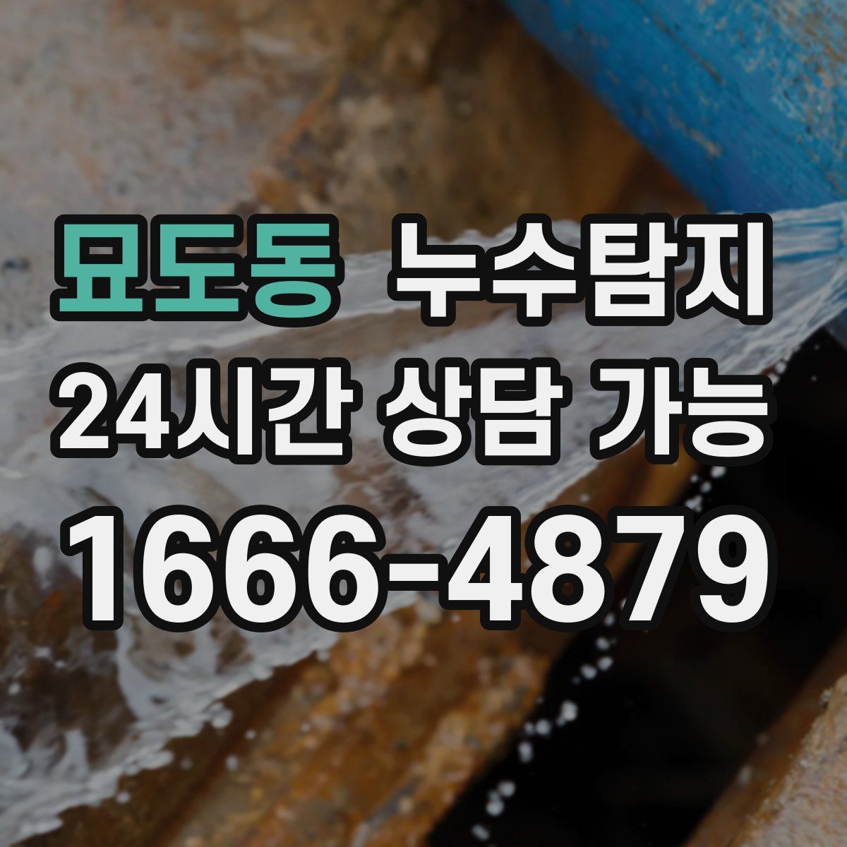 묘도동 누수탐지