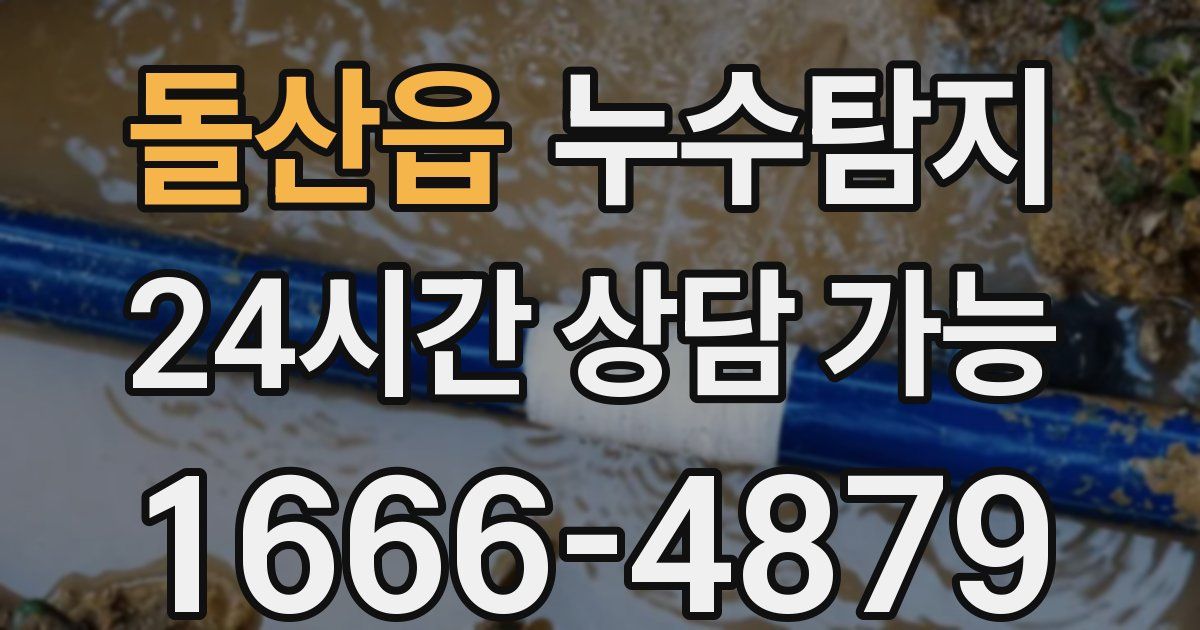 돌산읍 누수