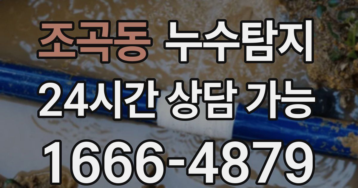 조곡동 누수