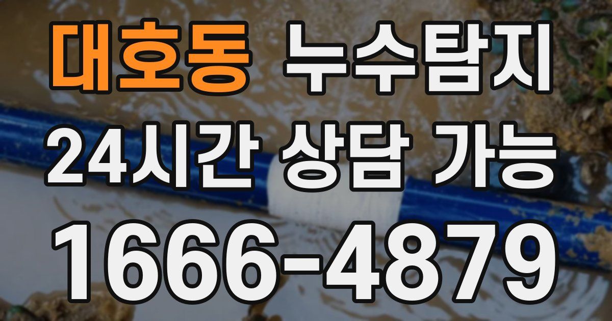 대호동 누수