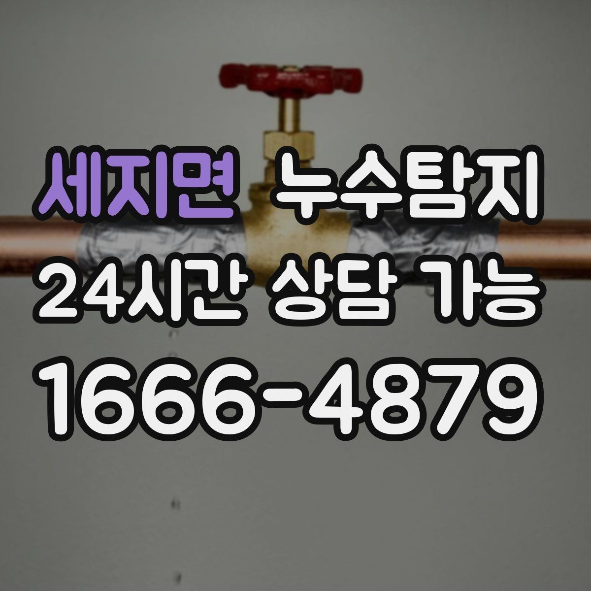 세지면 누수탐지 예약부터 복구까지 전 과정 케어
