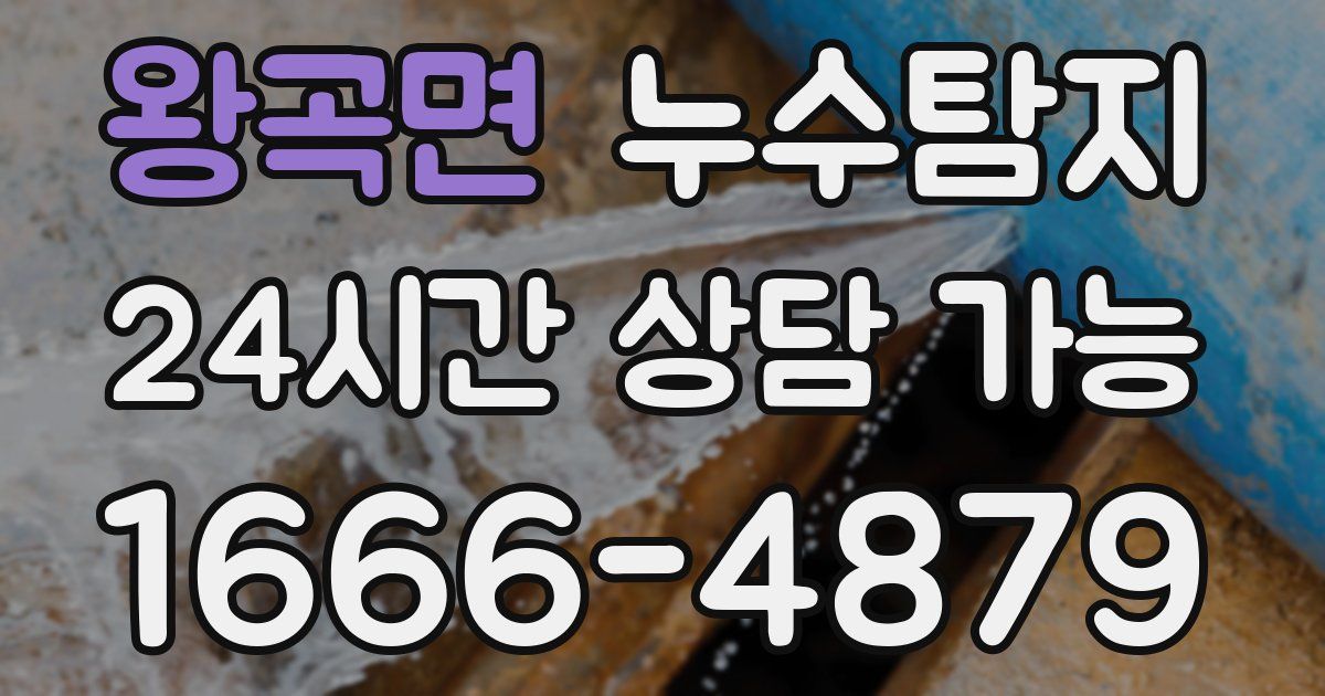 왕곡면 누수