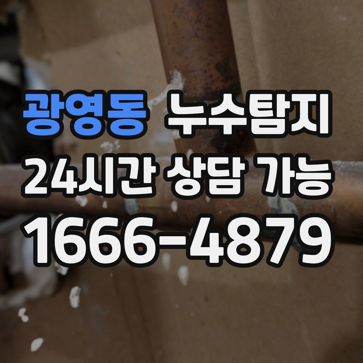 광영동 누수탐지 상가 매장 누수 신속 진단