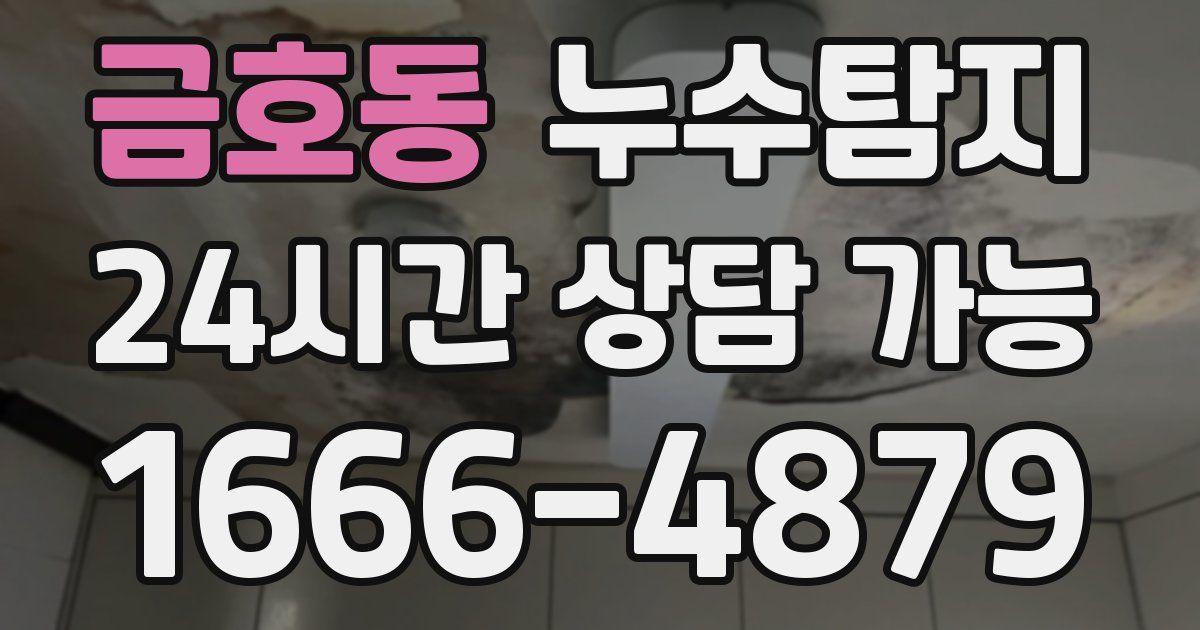 금호동 누수