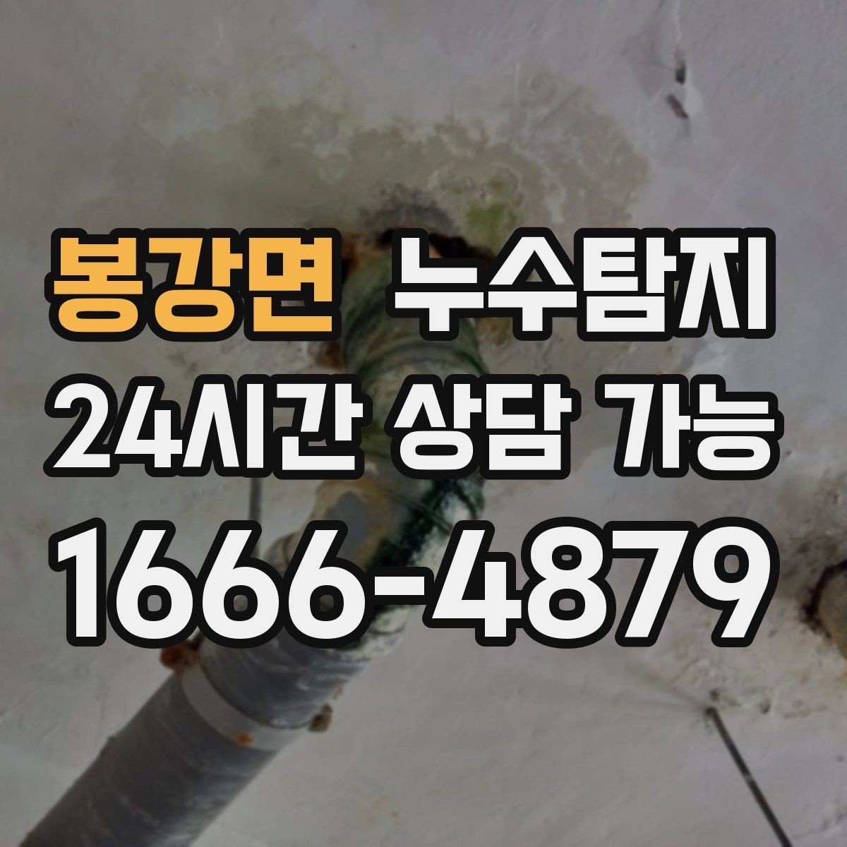 봉강면 누수탐지 주말 공휴일 진단 운영