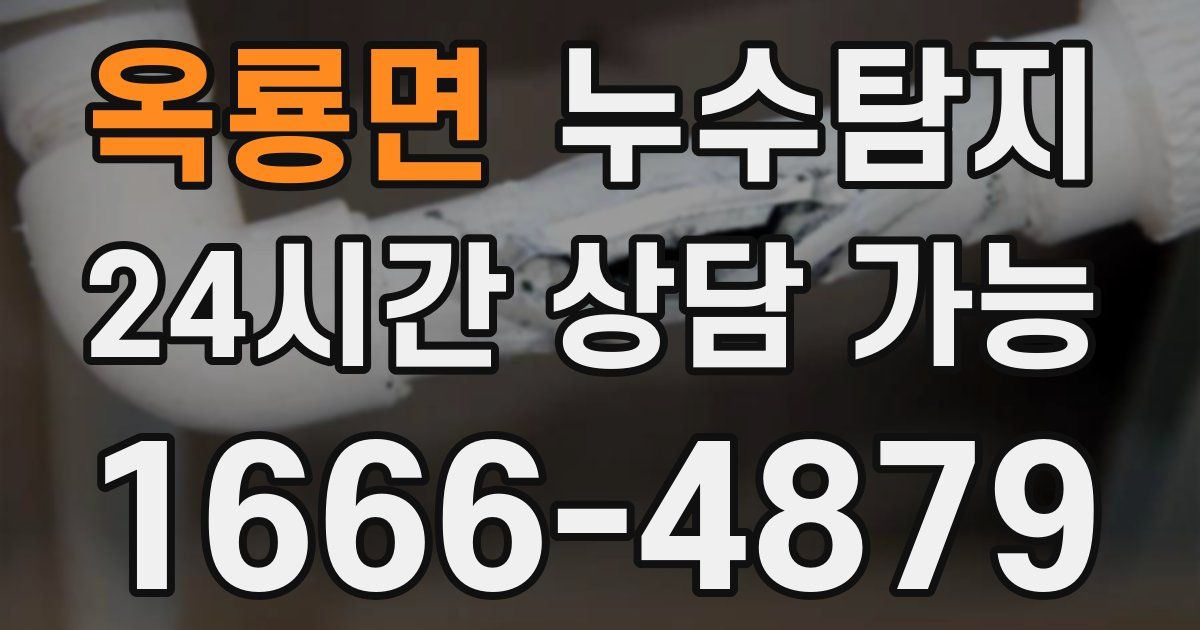 옥룡면 누수