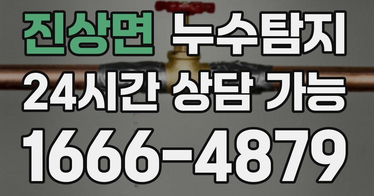 진상면 누수