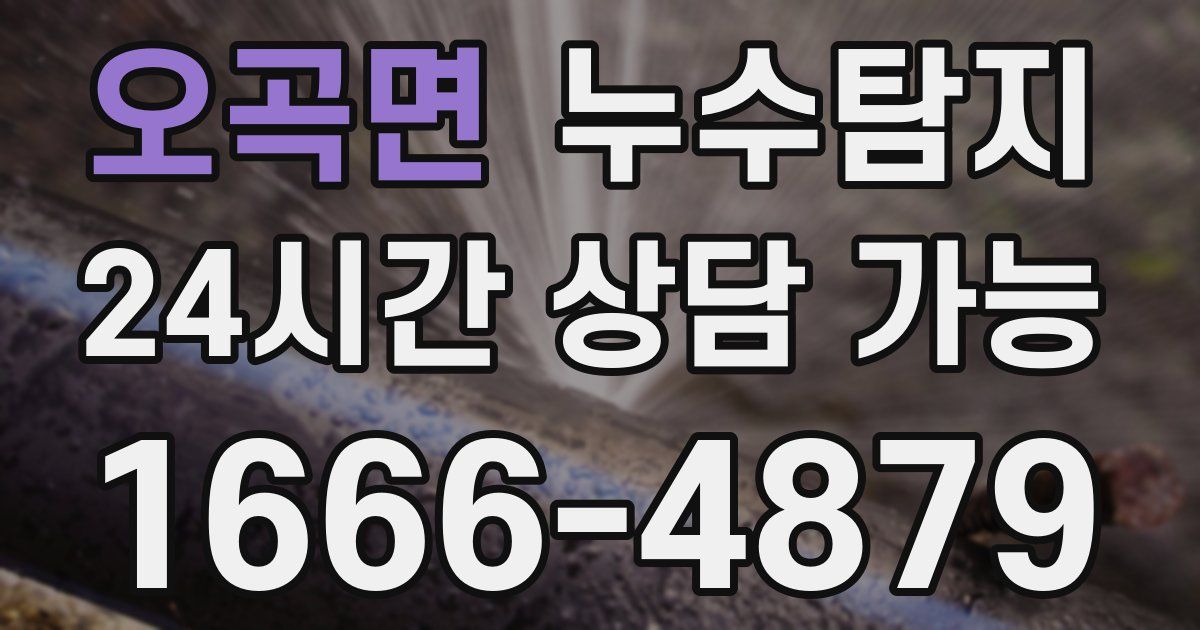 오곡면 누수