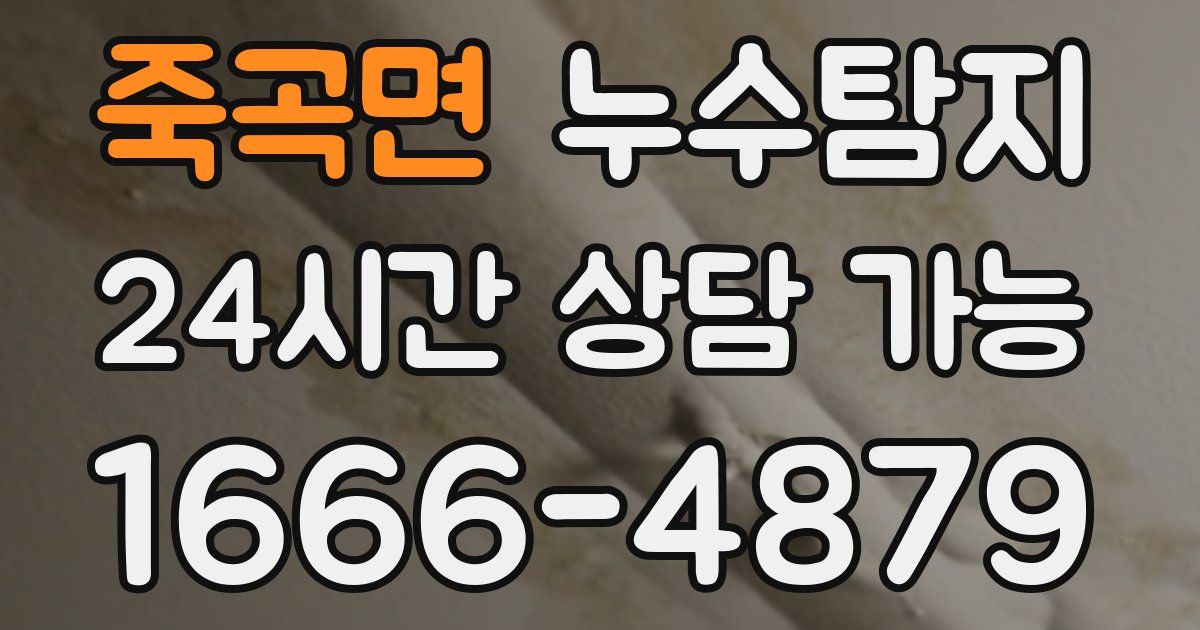죽곡면 누수