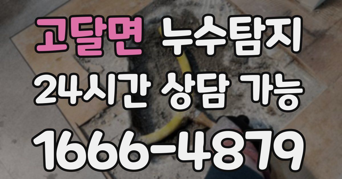 고달면 누수