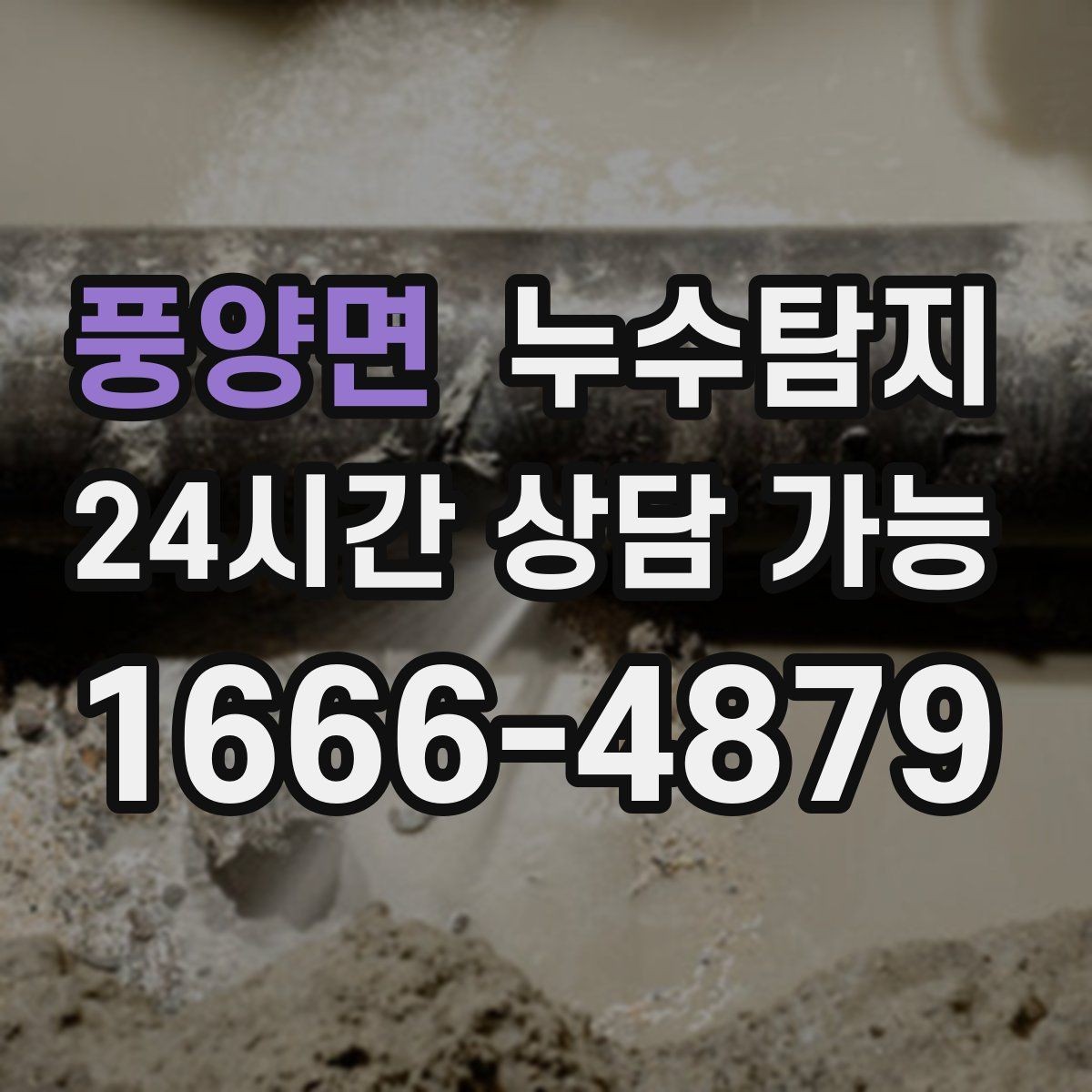 풍양면 누수탐지 지하층 물고임 탈출기