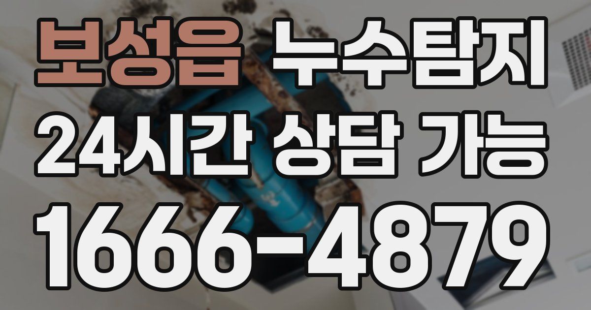 보성읍 누수