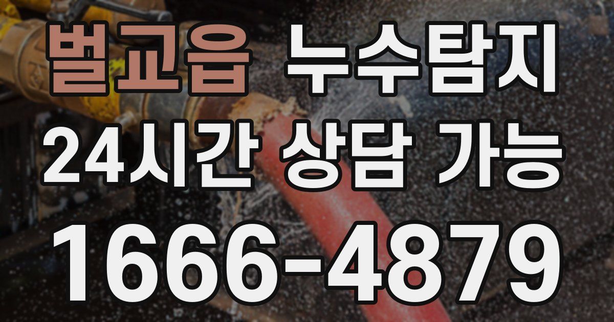 벌교읍 누수