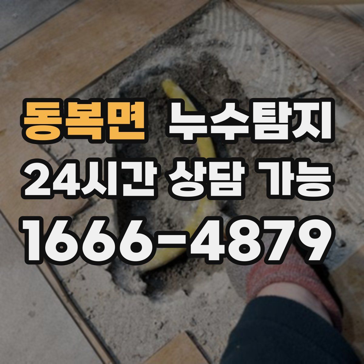 동복면 누수탐지