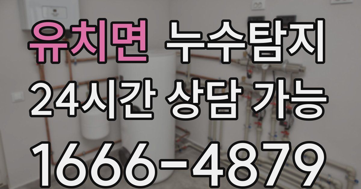 유치면 누수