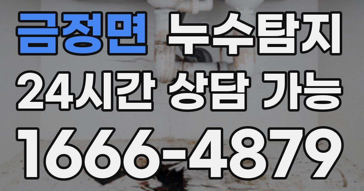 금정면 누수