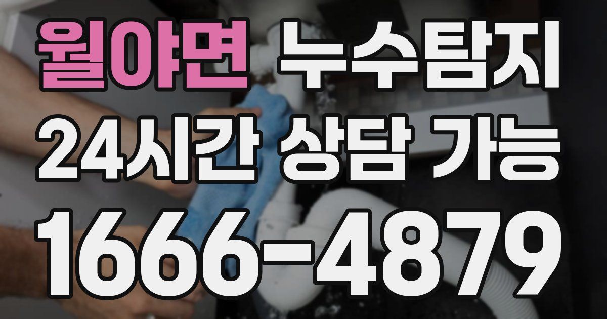 월야면 누수