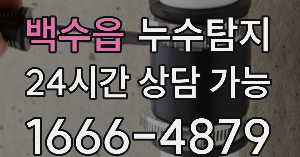 백수읍 누수