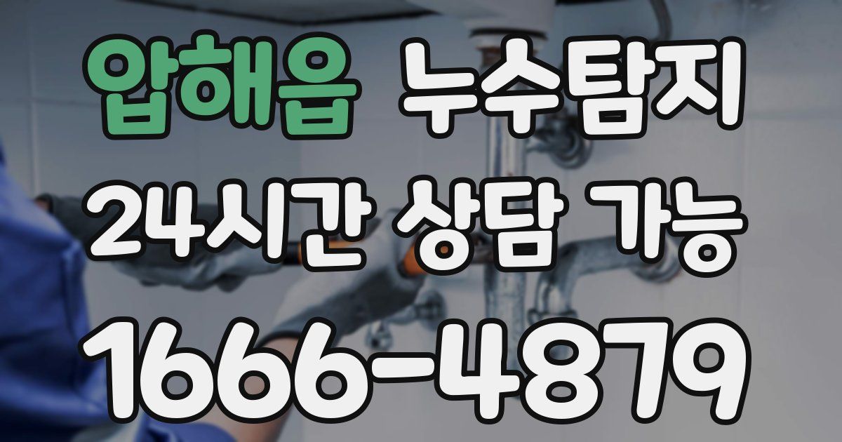 압해읍 누수