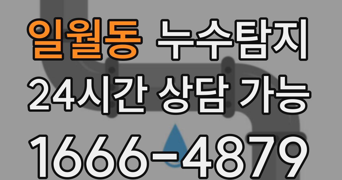 일월동 누수