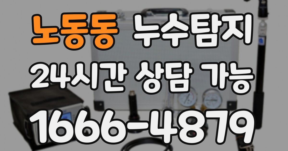 노동동 누수
