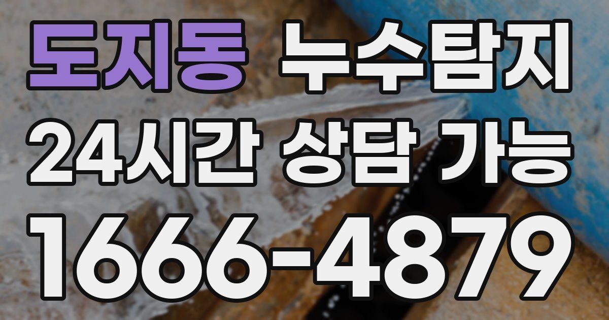 도지동 누수