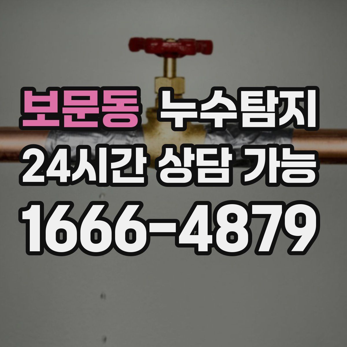 보문동 누수탐지