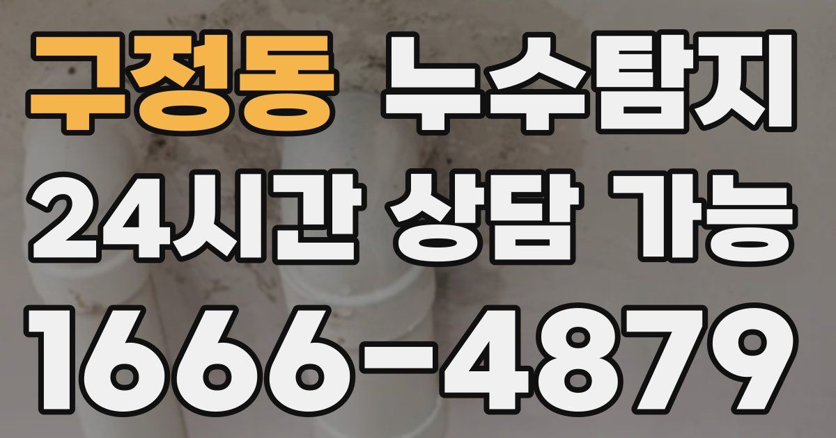 구정동 누수