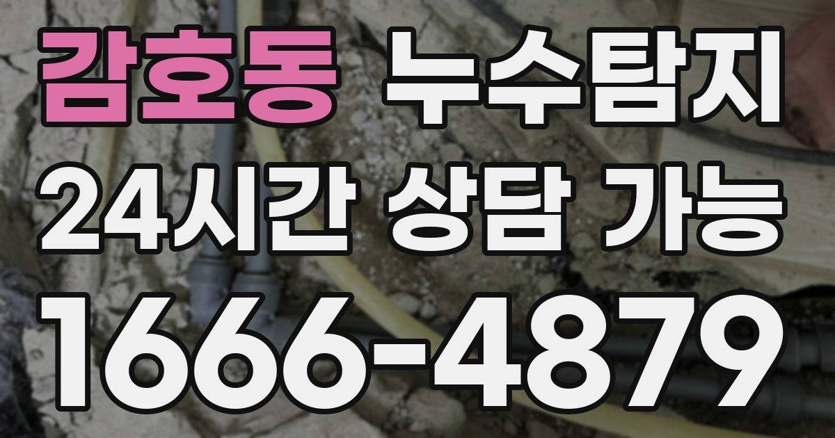 감호동 누수