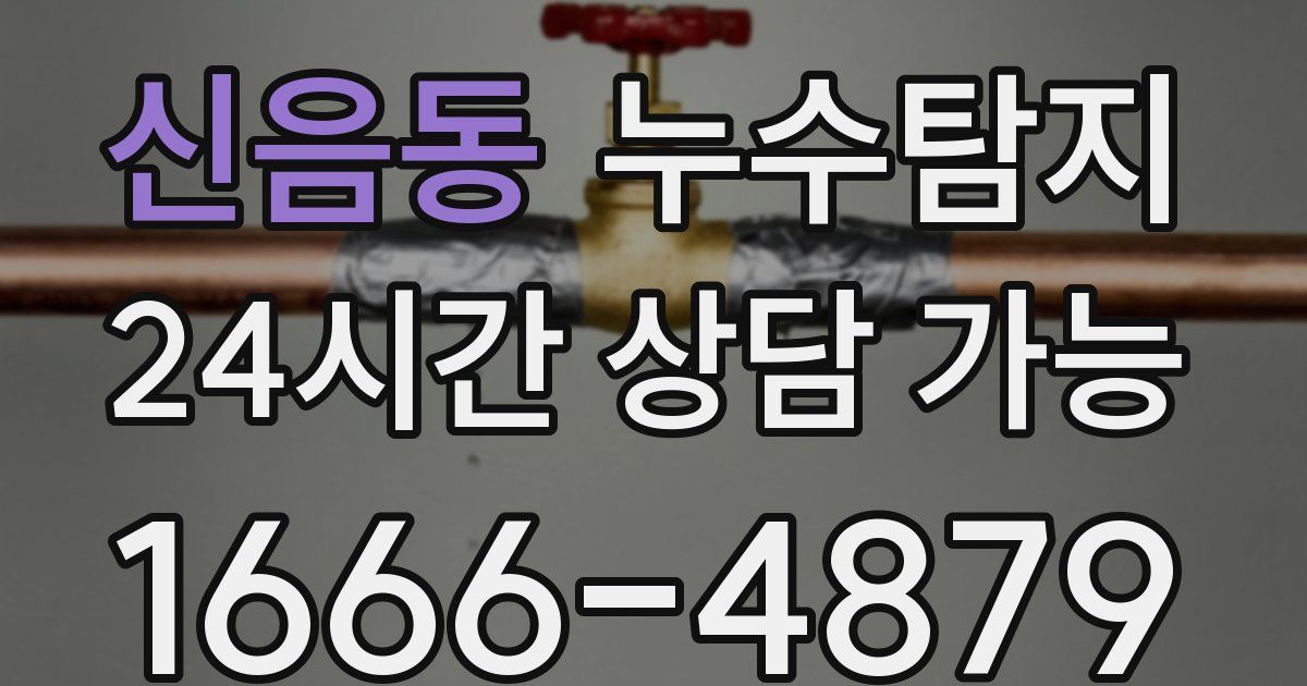 신음동 누수